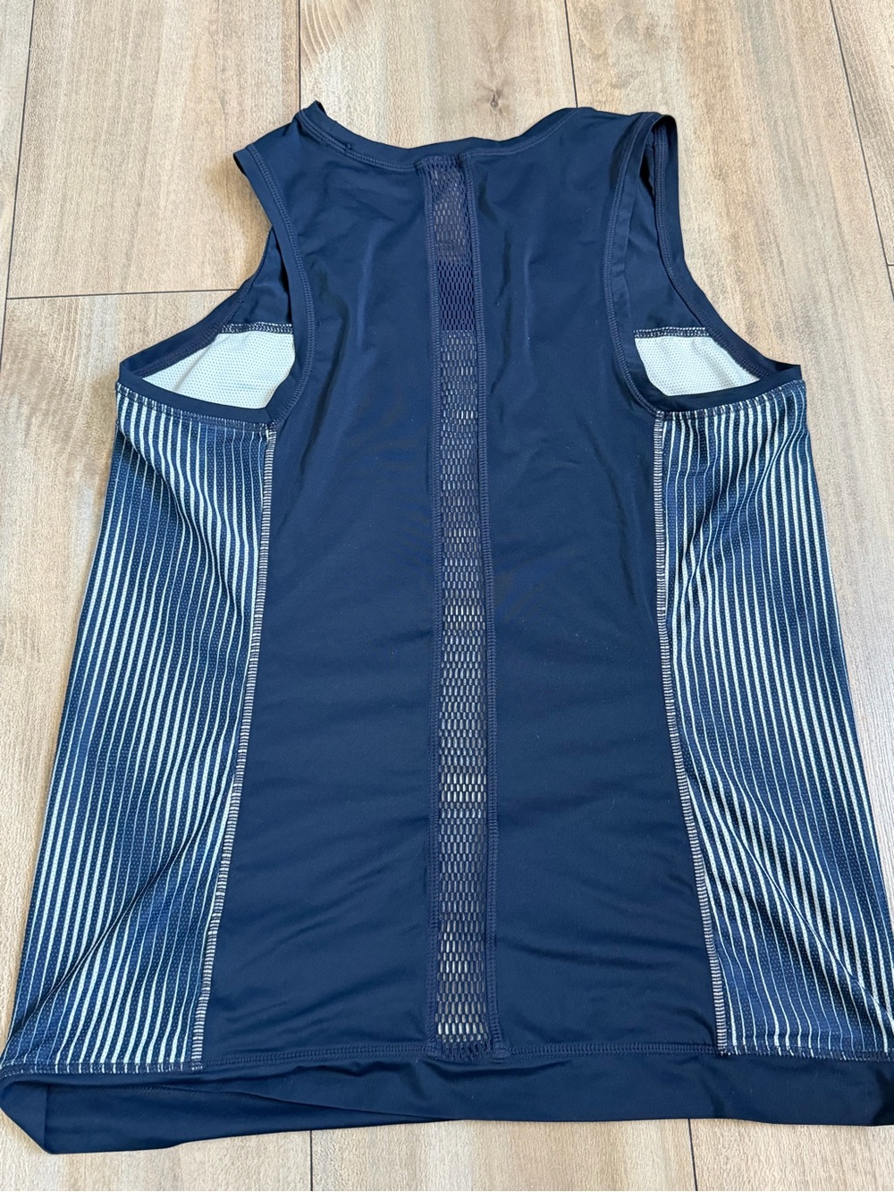 Athleta Navy and White Striped Performance Tank - Picture 8 of 9
